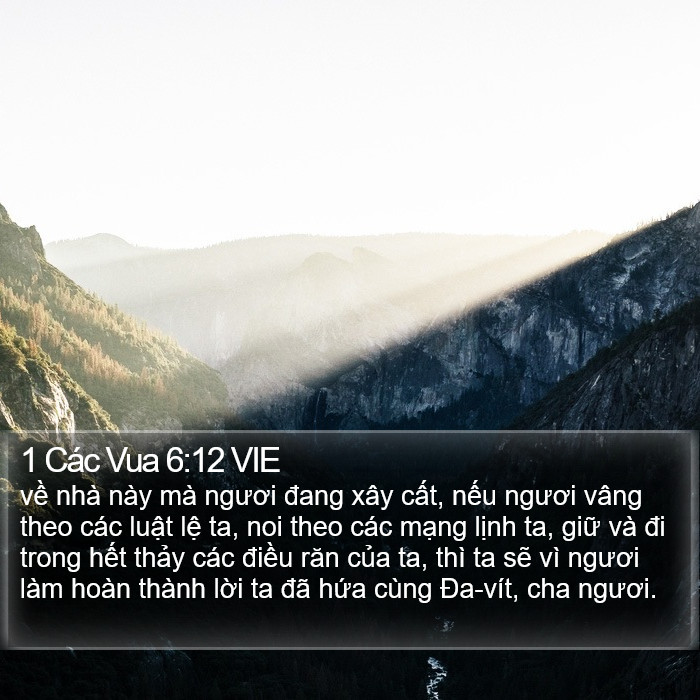 1 Các Vua 6:12 VIE Bible Study