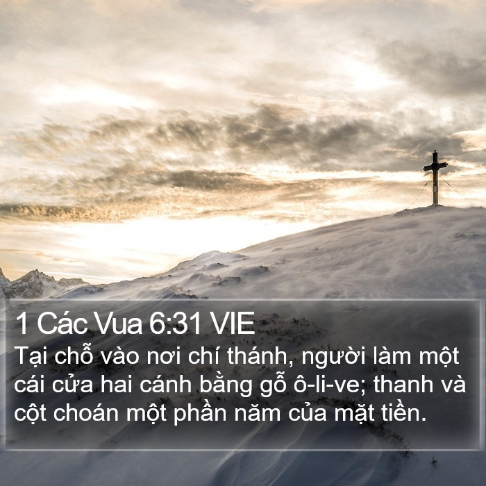 1 Các Vua 6:31 VIE Bible Study