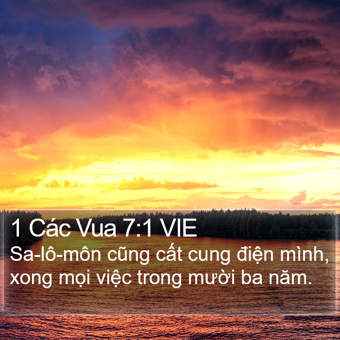 1 Các Vua 7:1 VIE Bible Study