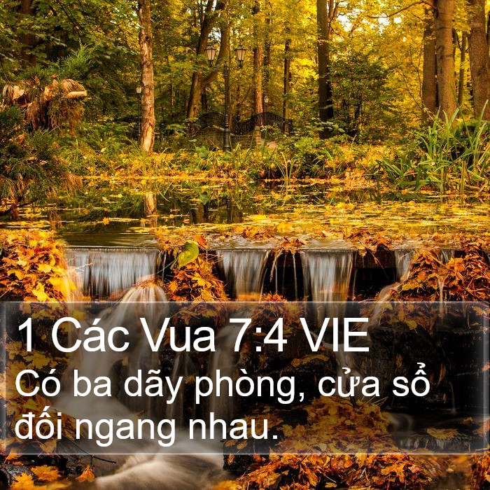 1 Các Vua 7:4 VIE Bible Study