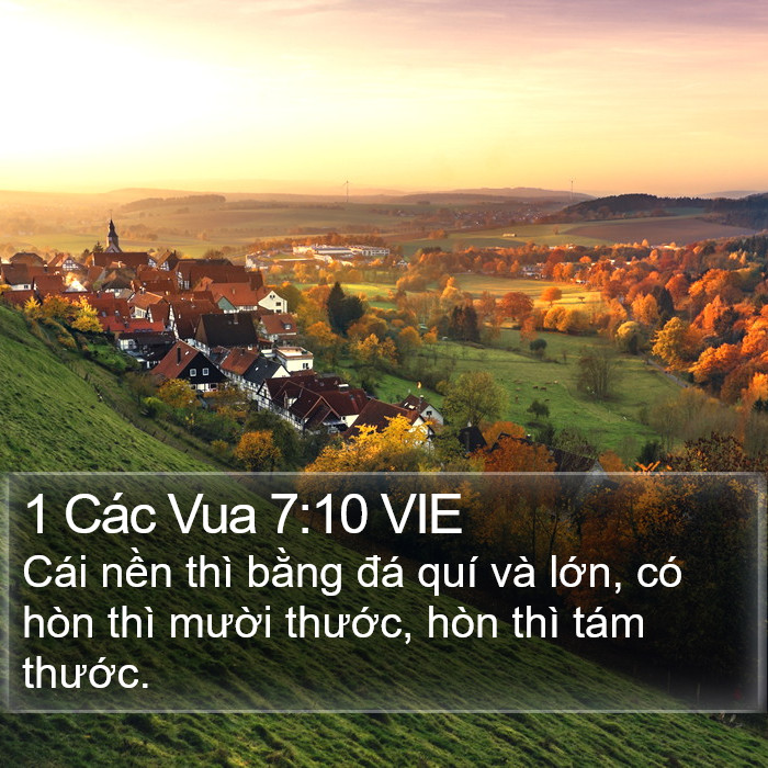 1 Các Vua 7:10 VIE Bible Study