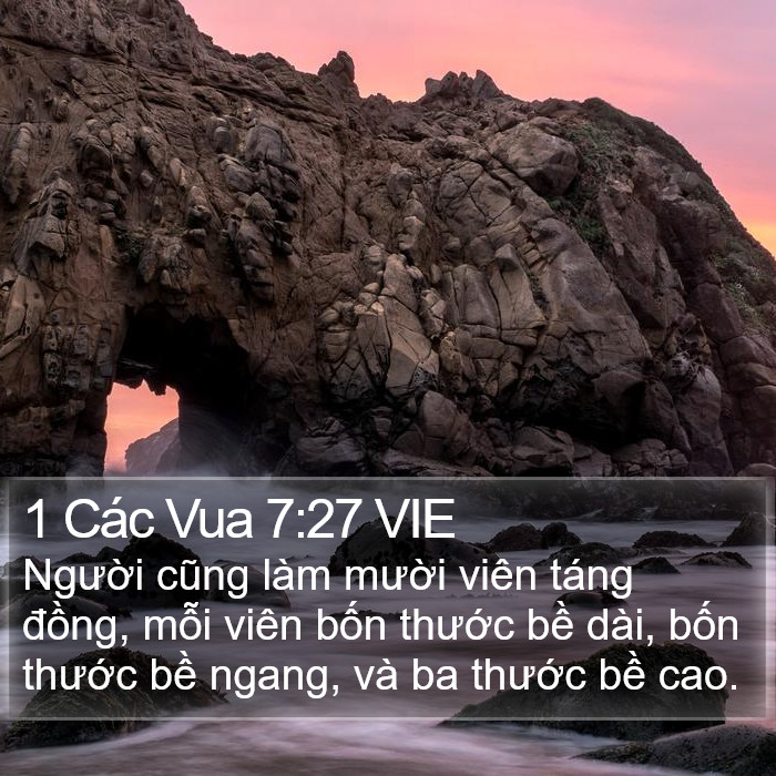 1 Các Vua 7:27 VIE Bible Study