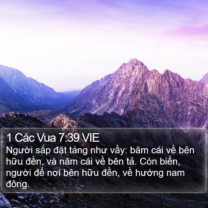1 Các Vua 7:39 VIE Bible Study