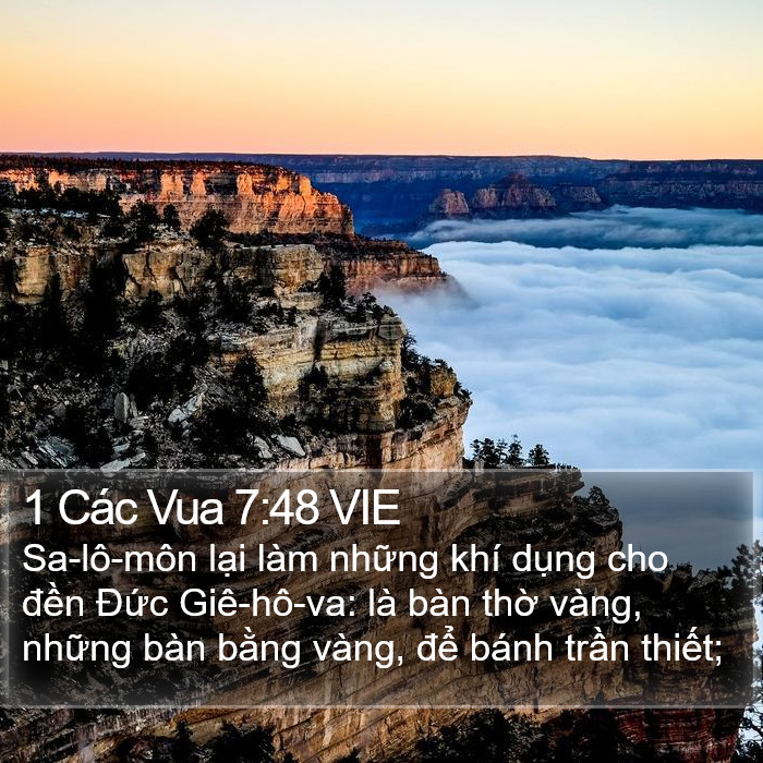 1 Các Vua 7:48 VIE Bible Study