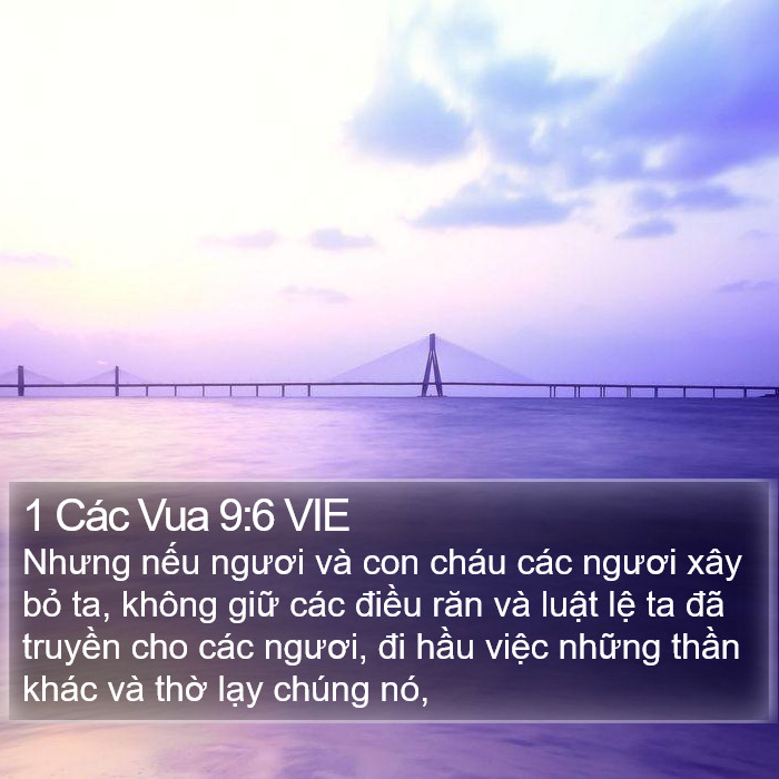 1 Các Vua 9:6 VIE Bible Study