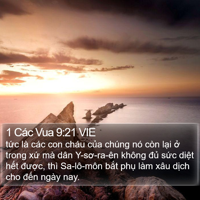 1 Các Vua 9:21 VIE Bible Study