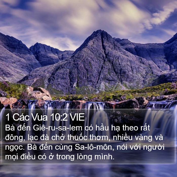 1 Các Vua 10:2 VIE Bible Study