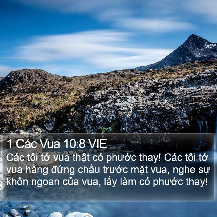 1 Các Vua 10:8 VIE Bible Study