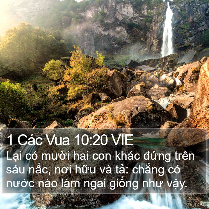 1 Các Vua 10:20 VIE Bible Study