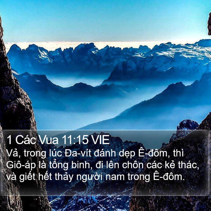 1 Các Vua 11:15 VIE Bible Study