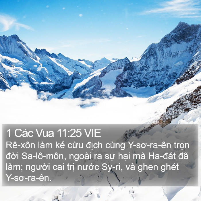 1 Các Vua 11:25 VIE Bible Study