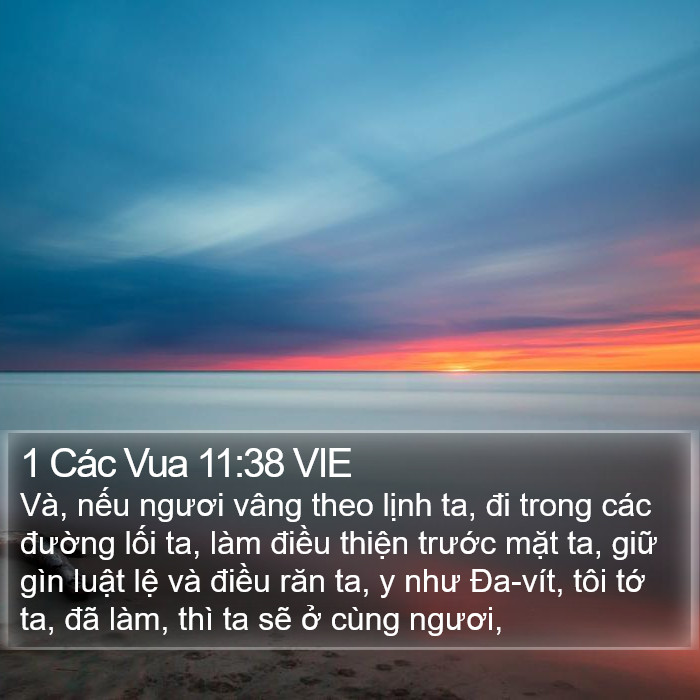1 Các Vua 11:38 VIE Bible Study