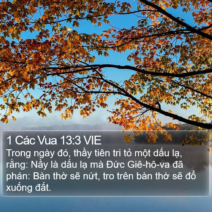 1 Các Vua 13:3 VIE Bible Study