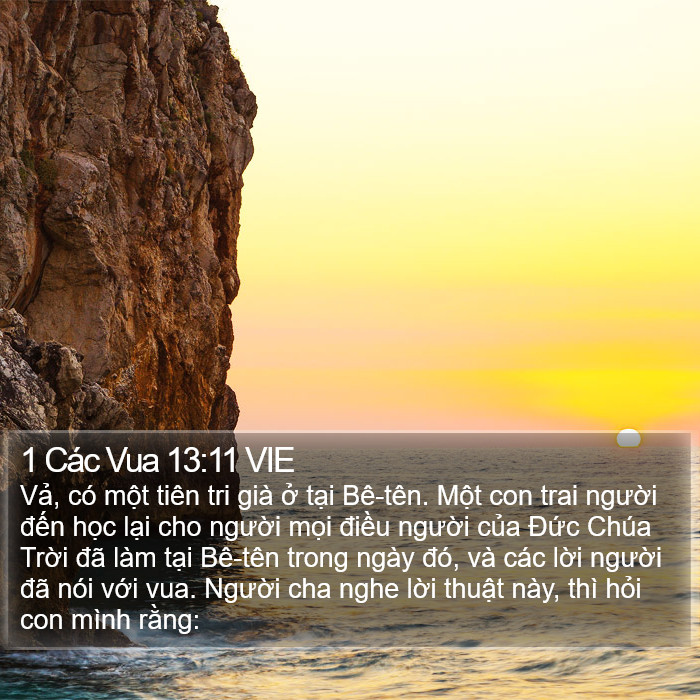 1 Các Vua 13:11 VIE Bible Study