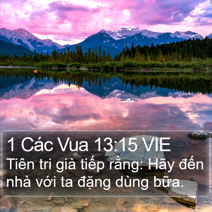 1 Các Vua 13:15 VIE Bible Study