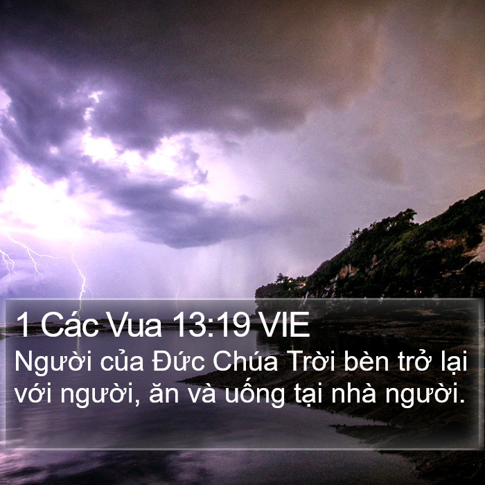1 Các Vua 13:19 VIE Bible Study