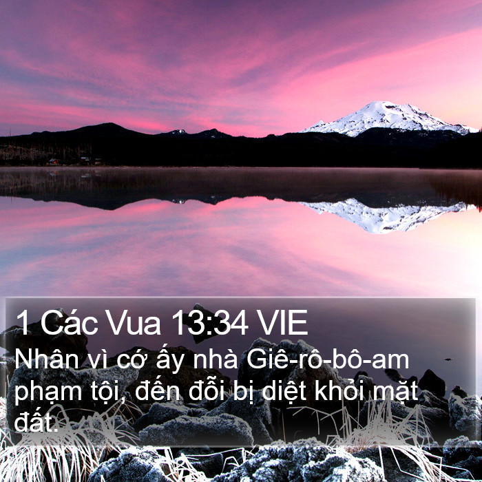 1 Các Vua 13:34 VIE Bible Study