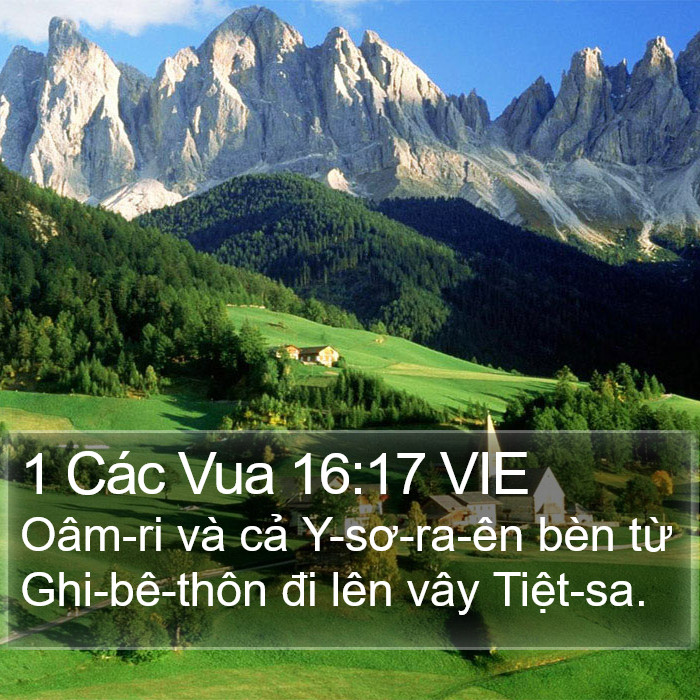 1 Các Vua 16:17 VIE Bible Study