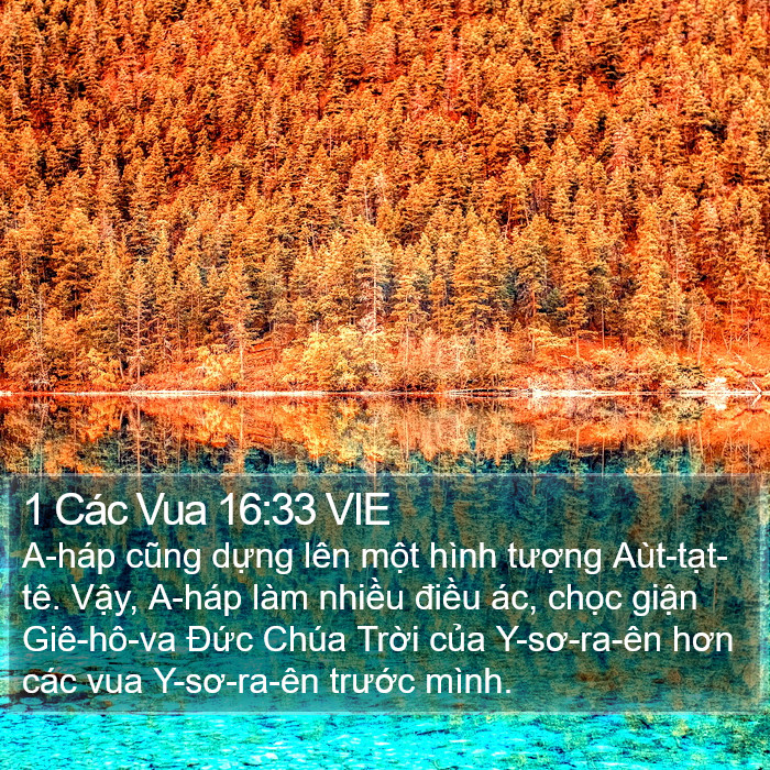 1 Các Vua 16:33 VIE Bible Study