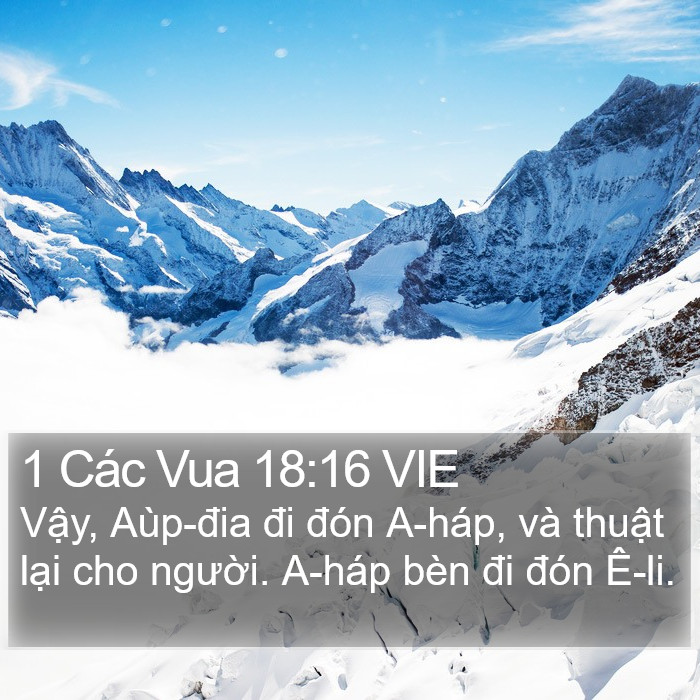 1 Các Vua 18:16 VIE Bible Study