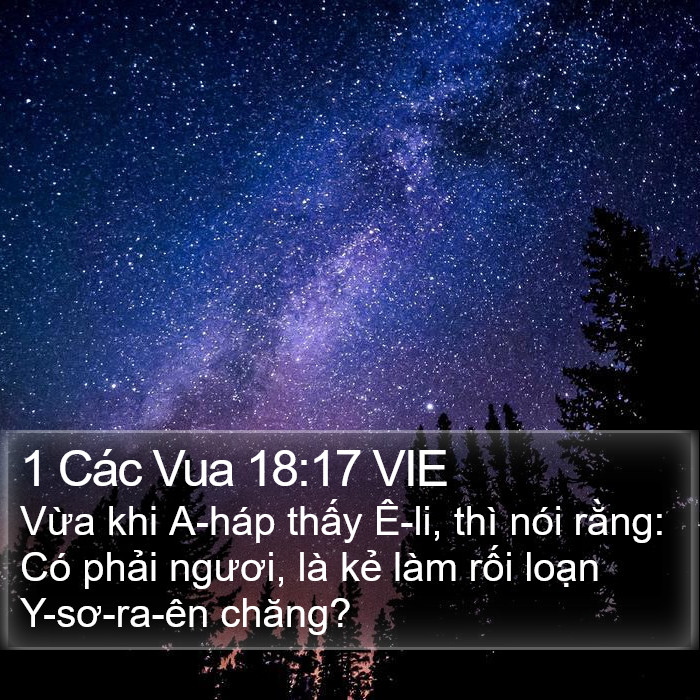 1 Các Vua 18:17 VIE Bible Study