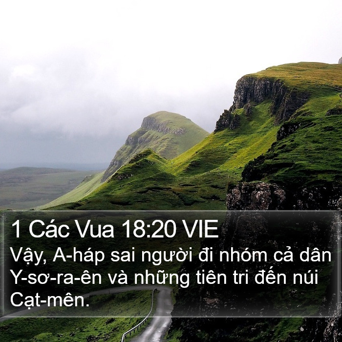 1 Các Vua 18:20 VIE Bible Study