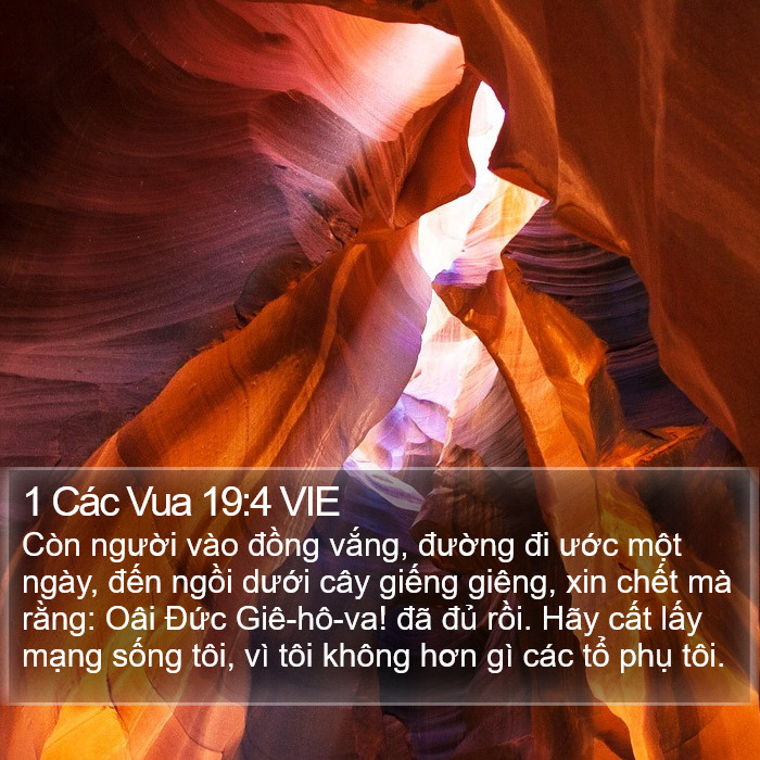 1 Các Vua 19:4 VIE Bible Study
