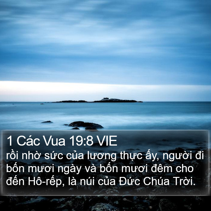 1 Các Vua 19:8 VIE Bible Study