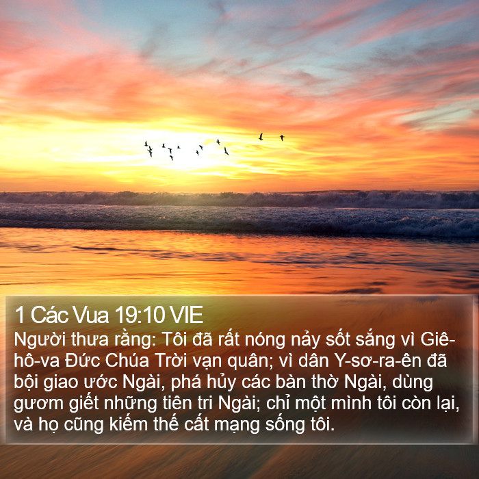 1 Các Vua 19:10 VIE Bible Study