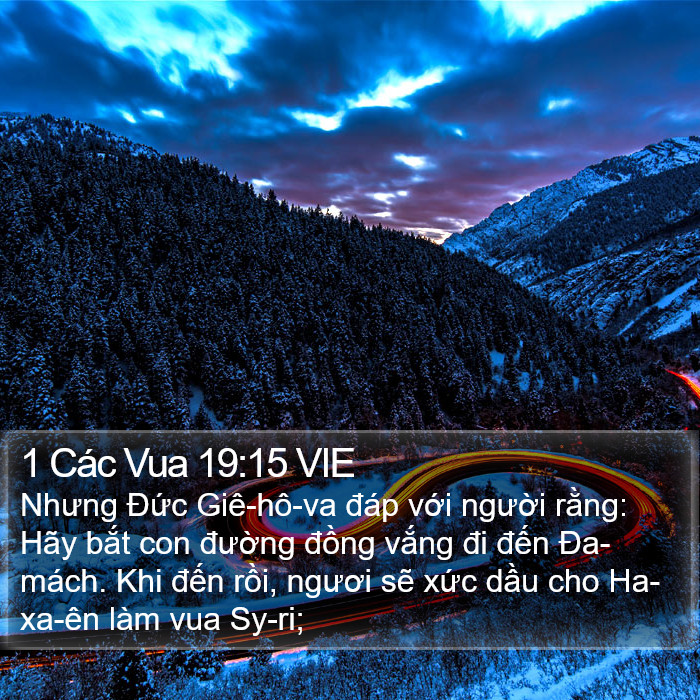 1 Các Vua 19:15 VIE Bible Study