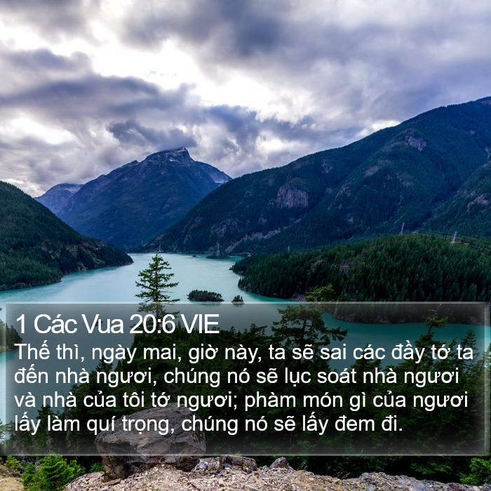 1 Các Vua 20:6 VIE Bible Study