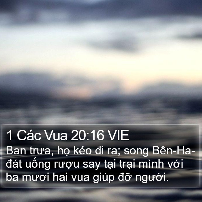 1 Các Vua 20:16 VIE Bible Study