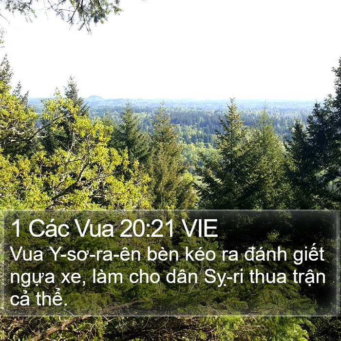 1 Các Vua 20:21 VIE Bible Study