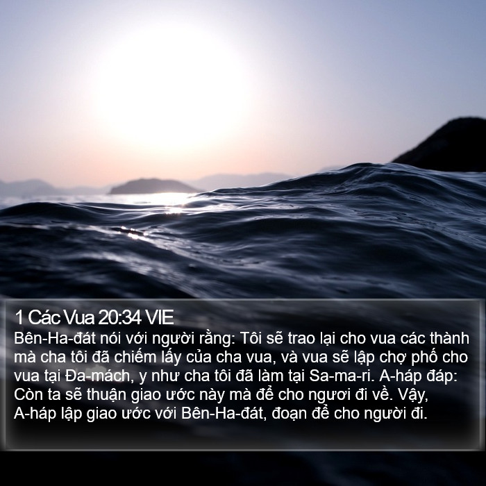 1 Các Vua 20:34 VIE Bible Study