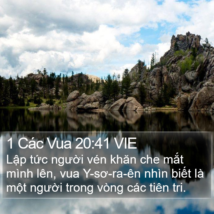 1 Các Vua 20:41 VIE Bible Study