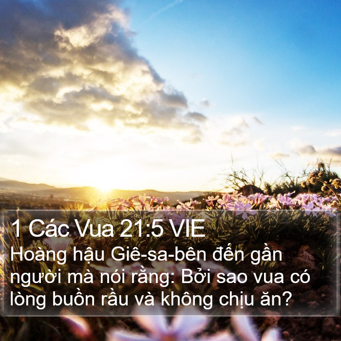 1 Các Vua 21:5 VIE Bible Study