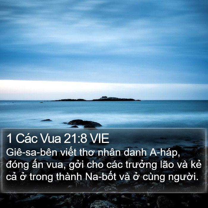 1 Các Vua 21:8 VIE Bible Study