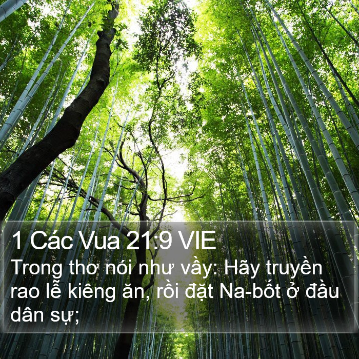 1 Các Vua 21:9 VIE Bible Study