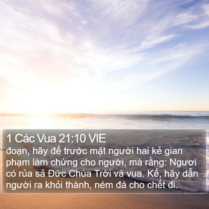 1 Các Vua 21:10 VIE Bible Study