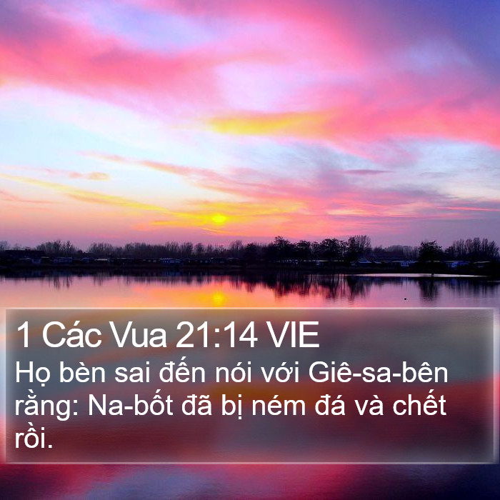 1 Các Vua 21:14 VIE Bible Study