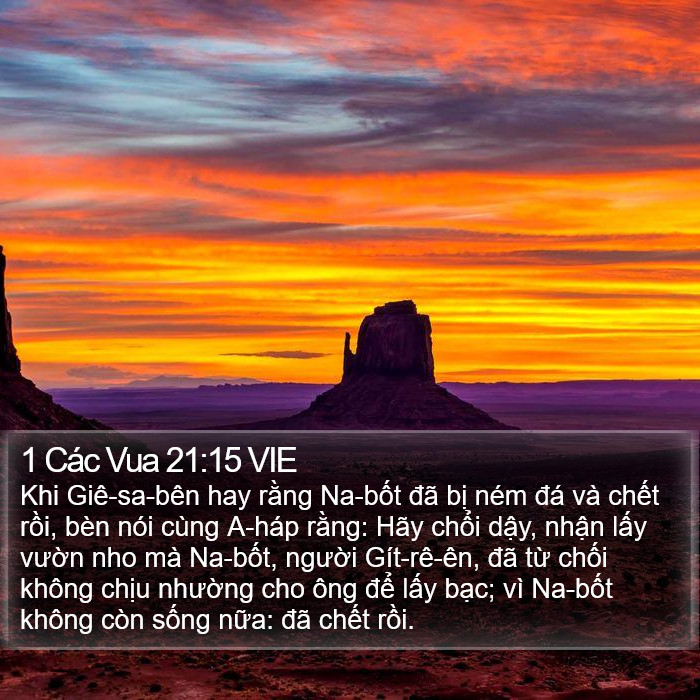 1 Các Vua 21:15 VIE Bible Study