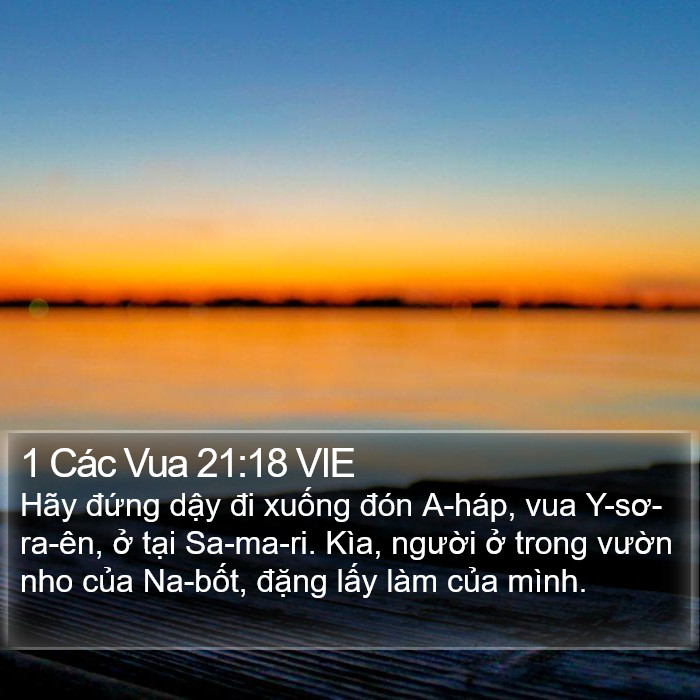 1 Các Vua 21:18 VIE Bible Study