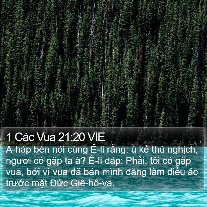 1 Các Vua 21:20 VIE Bible Study