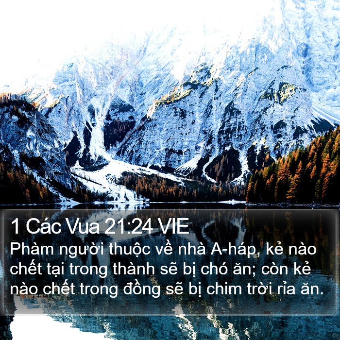 1 Các Vua 21:24 VIE Bible Study