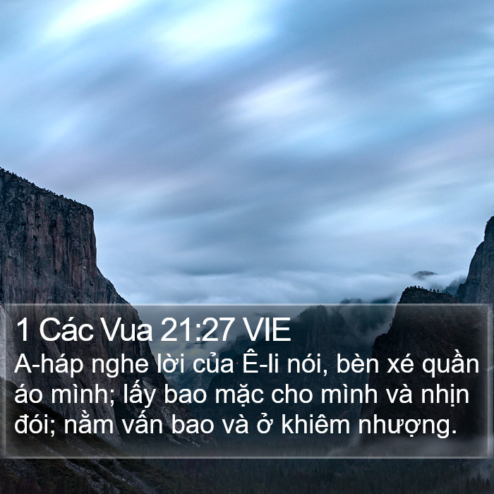 1 Các Vua 21:27 VIE Bible Study