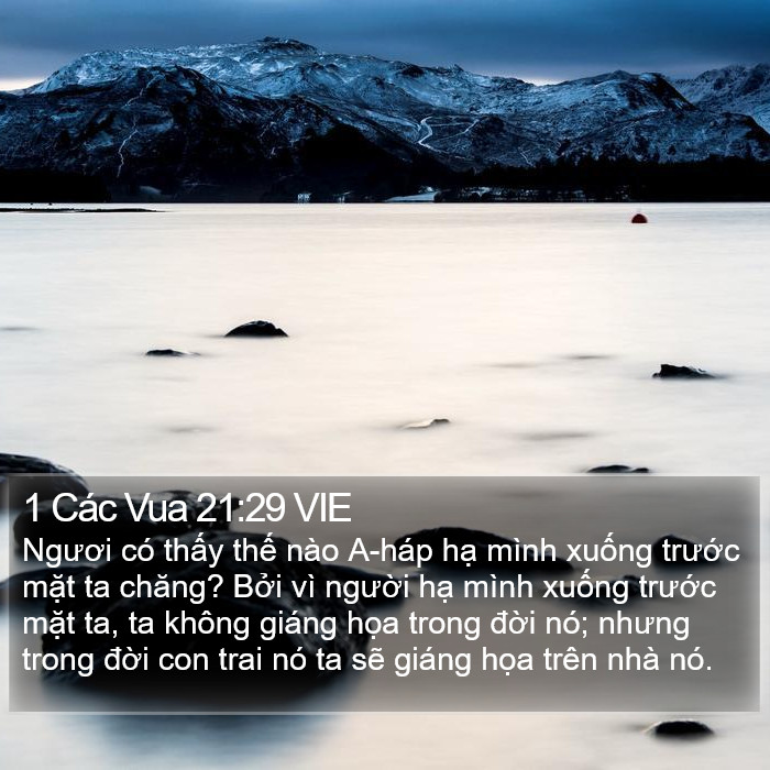 1 Các Vua 21:29 VIE Bible Study