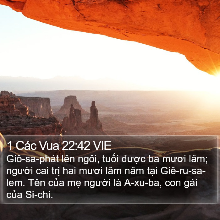 1 Các Vua 22:42 VIE Bible Study