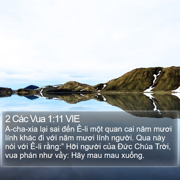 2 Các Vua 1:11 VIE Bible Study