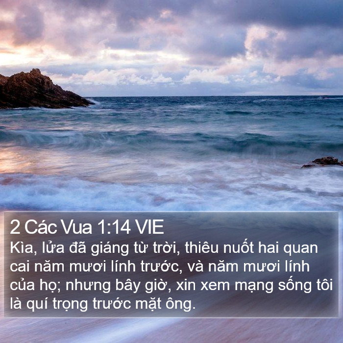 2 Các Vua 1:14 VIE Bible Study