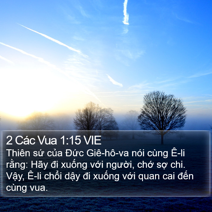 2 Các Vua 1:15 VIE Bible Study